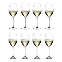 riedelglas Riedel Glas - Riedel Vertias Champagnergläser, Kauf 8 Zahl 6, Champagnerglas, Weinglas, Sektglas, Hochwertiges Glas, 445 ml, 7449/28