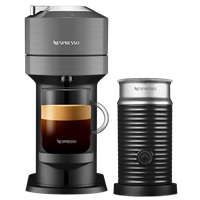 Nespresso Vertuo Next Dark Grey & Aeroccino 3 schwarz