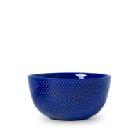 lyngbyporcelæn Lyngby Porcelæn - Rhombe Color Serving Bowl Dia. 22cm - Dark Blue (201915)