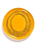 Serax FEAST Sunny Yellow Swirl-Dots L dinerbord 26,5 cm