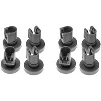 VHBW 8x Korbrolle für Oberkorb Geschirrspüler Durchmesser 25 mm passend für AEG 2403, 2603, 403, 50750VI, 806, Favorit, G 300