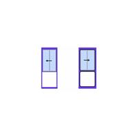 CERTEO Fenster für Mehrzweckhaus - Schiebefenster, seitlich - HxB 1400 x 1000 mm