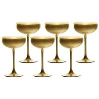 Yomonda ELEMENTS Champagnerschale Gold 6er Set Sektgläser gold