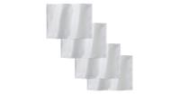 DDDDD Placemats Quadrat 50x35cm - white - set van 4
