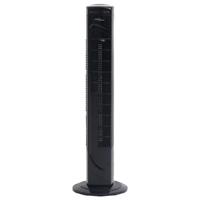vidaxl Torenventilator met afstandsbediening en timer 24x80 cm zwart