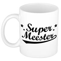 Super Meester Cadeau Mok 300 Ml - Meesterdag/einde Schooljaar Cadeau