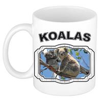 Dieren Liefhebber Koala Beer Mok 300 Ml - Kerramiek - Cadeau Beker / Mok Koalaberen Liefhebber