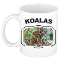 Dieren Liefhebber Koala Mok 300 Ml - Kerramiek - Cadeau Beker / Mok Koalaberen Liefhebber
