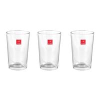 6x Stapelbare Drinkglazen/waterglazen Transparant 200 Ml - Glazen - Drinkglas/waterglas/sapglas