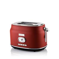 Westinghouse Retro Broodrooster - 2 Slice Toaster - Rood
