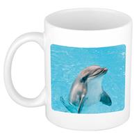 Dieren Dolfijn Foto Mok 300 Ml - Cadeau Beker / Mok Dolfijnen Liefhebber