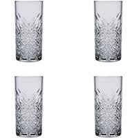 Pasabahce Longdrinkglas »Timeless Trinkgläser Set, Glas grau, Set aus 4 Longdrinkgläsern«