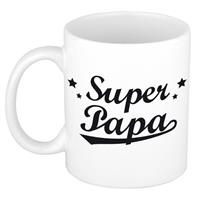 Super Papa Tekst Cadeau Mok / Beker - Vaderdag - 300 Ml