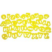 Kitchencraft Ausstecherset Alphabet 5 Cm 37-teilig Gelb