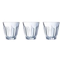 6x Stuks Waterglazen/drinkglazen Transparant 240 Ml - Glazen - Drinkglas/waterglas/sapglas