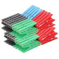 180x Gekleurde Wasknijpers - Plastic Wasgoedknijpers - Knijpers/wasspelden Voor Wasgoed 180 Stuks