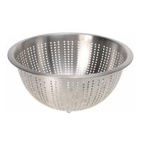 Zilveren Rvs Vergiet/zeef 28 X 13 Cm - Keukenbenodigdheden - Kookgerei - Zeven - Vergieten Van Rvs