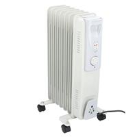 Alpina Olieradiator - Elektrische Bijverwarming - Met Thermostaat - 1500 Watt - Wit