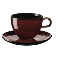 ASA Selection Kaffeetasse und Untertasse Kolibri Rusty Red 250 ml