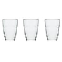 12x Stapelbare Waterglazen/drinkglazen Transparant 265 Ml - Glazen - Drinkglas/waterglas/sapglas