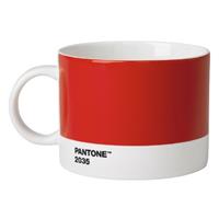 Pantone Mok 104 X 80 Mm Keramiek 475 Ml Rood/wit