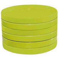 Zak!designs Party Onderzetters Voor Glas Set Van 6, Lime Groen Limited Edition 10 Year Ttp