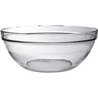 Duralex 2x Serveerschalen/saladeschalen rond van glas 12.3 x 31 cm -