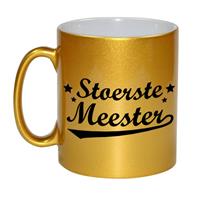 Stoerste Meester Cadeau Mok - 330 Ml - Goudkleurig - Meesterdag/einde Schooljaar Cadeau