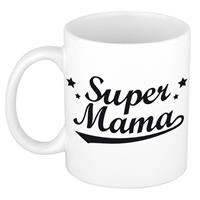 Super Mama Tekst Cadeau Mok / Beker - Moederdag - 300 Ml