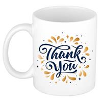 Thank You Mok Wit - 300 Ml - Mok / Beker - Bedankt / Bedankje Cadeau