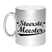 Stoerste Meester Cadeau Mok - 330 Ml - Zilverkleurig - Meesterdag/einde Schooljaar Cadeau