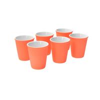 Pt Espresso Kopje Set 6 Stuks Neon Oranje