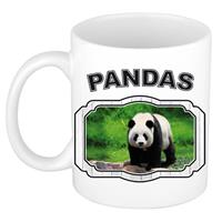 Dieren Liefhebber Grote Panda Mok 300 Ml - Kerramiek - Cadeau Beker / Mok Pandaberen Liefhebber