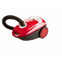 domo Staubsauger 700 W in der Farbe Rot, inkl. 3x 2,5 L Staubsaugerbeuteln