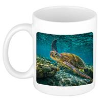Dieren Zee Schildpad Foto Mok 300 Ml - Cadeau Beker / Mok Schildpadden Liefhebber