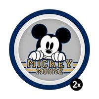 GEDA Teller Mickey Kids 2er Set 21,5cm Kinderteller bunt
