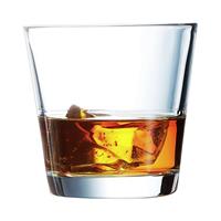 Arcoroc 6x Tumbler Whiskyglazen Transparant Stapelbaar 210 Ml - Glazen - Tumblerglazen
