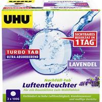 UHU Luftentfeuchter Nachfülltabs Lavendel, 2 x 100 g