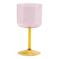 Hay Tint Weinglas 2er Set Pink/Gelb