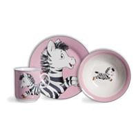 Ritzenhoff & Breker Kinderservies-set Happy Zoo, Zoe met zebra-decor (set, 3-delig)