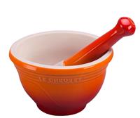 Le Creuset Mörser Steinzeug Ofenrot