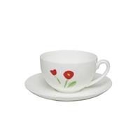 DIBBERN Impression Red Flower Classic - Koffie/Theekop rond 0,25l