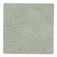 LIND DNA Glass Mat Square - Onderzetter 10cm Hippo Olive Green