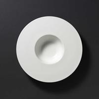 DIBBERN Cross-White Pure - Diep bord brede rand 26cm 0,25l mat