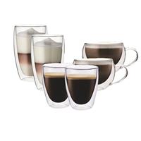 Maxxo Glazenset, Koffie, Latte & Cappuccino - Set Van 6 - 