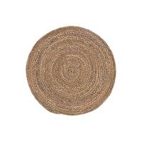 6x Placemats Rond Rotan Handgemaakt 38 Cm - Natuurlijke Placemats/onderleggers Tafeldecoratie - Tafel Dekken