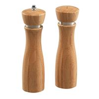 Bamboe houten peper- en zoutstel 21 cm -