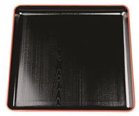 Tokyo Design Studio Zwart/Rood Vierkante Tray - Lacquerware - 30cm