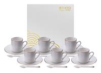 Tokyo Design Studio Wit/Goude Espressoset - Nippon White - Set van 18 stuks - 80ml