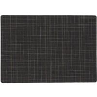 Stevige Luxe Tafel Placemats Liso Zwart 30 X 43 Cm et Anti Slip Laag En Teflon Coating Toplaag